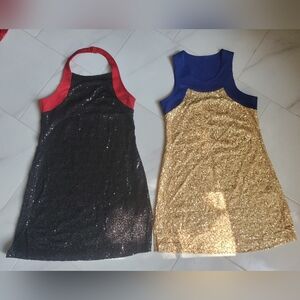 Black and Gold Sequin Dance Dresses CC Dancewear / Cheerleading.com